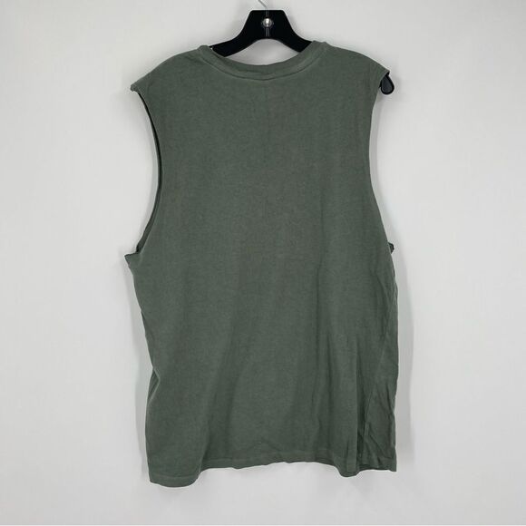 No Boundaries Men’s Crew Neck Sleeveless Muscle Tank Top Green size M - Picture 3 of 3